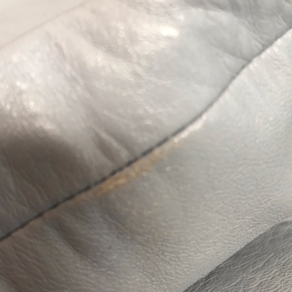 Genuine leather jacket blue-gray - Picture 7 of 8